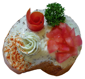 Canapé Kräuterquark