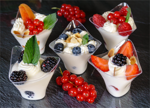 Rahmcreme mit Früchten 1