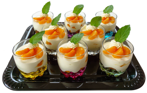 Rahm-Quark-Creme mit Mandarinen