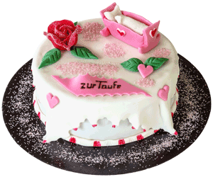 Tauf-Torte Mädchen