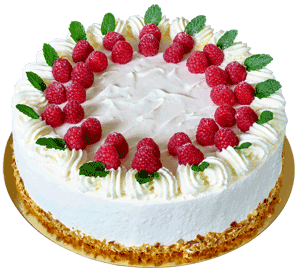 Himbeer-Quark-Rahmtorte
